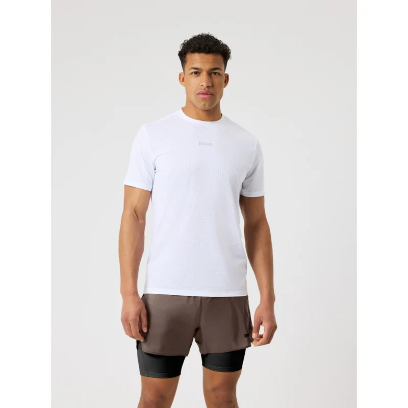 Bjorn Borg Borg Performance Perforated T-Shirt (Mens) - Brilliant White