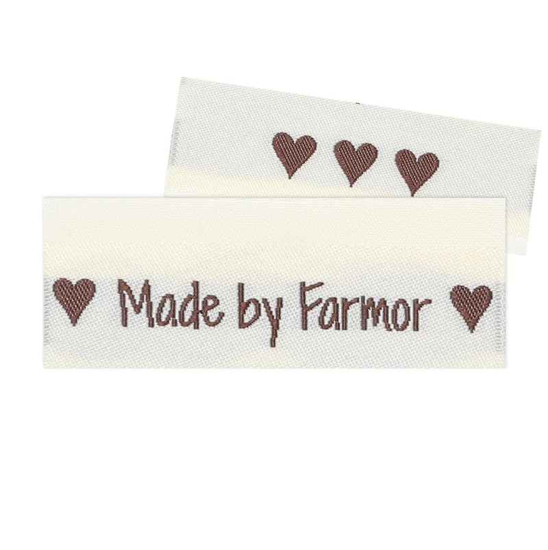 10 Labels - Made by Farmor - 5 cm