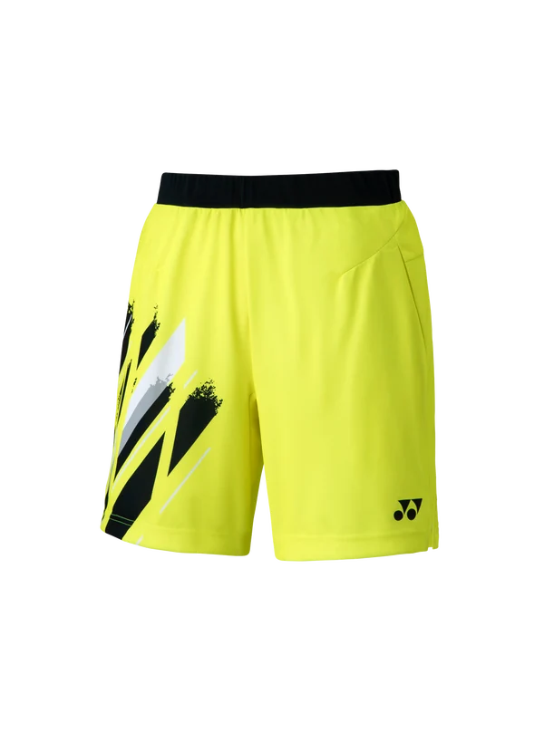 Yonex 15117 Men's Tournament Badminton Shorts (Lime Yellow)