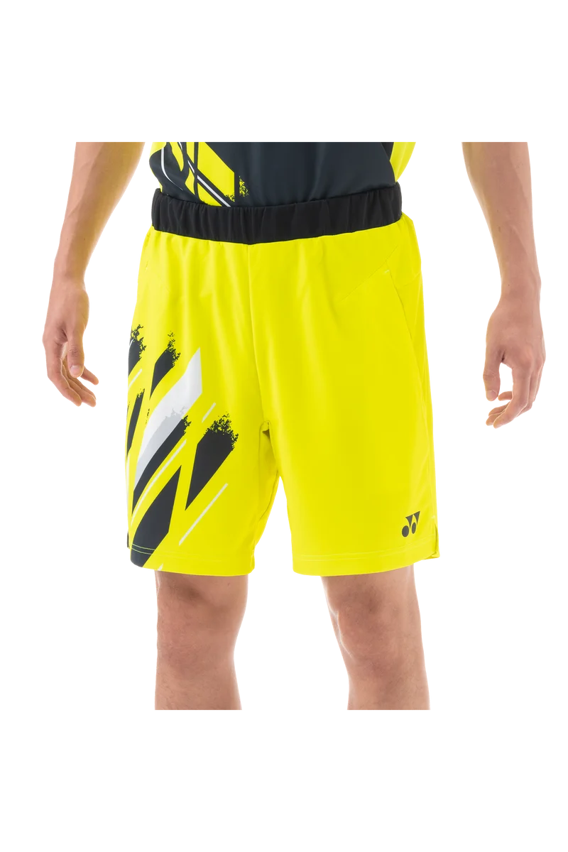 Yonex 15117 Men's Tournament Badminton Shorts (Lime Yellow)