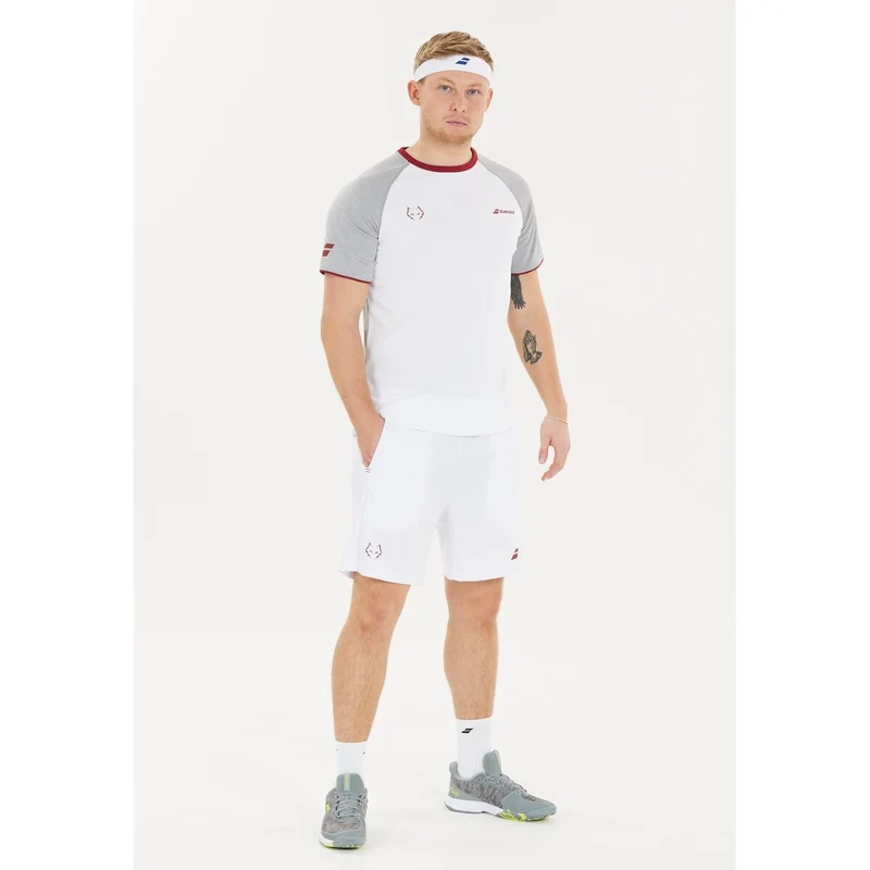 Babolat Crew Neck Tee Juan Lebron (White/White)