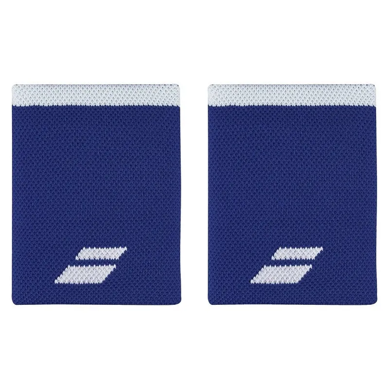 Babolat Logo Jumbo Wristbands (2-Pack, Sodalite Blue)