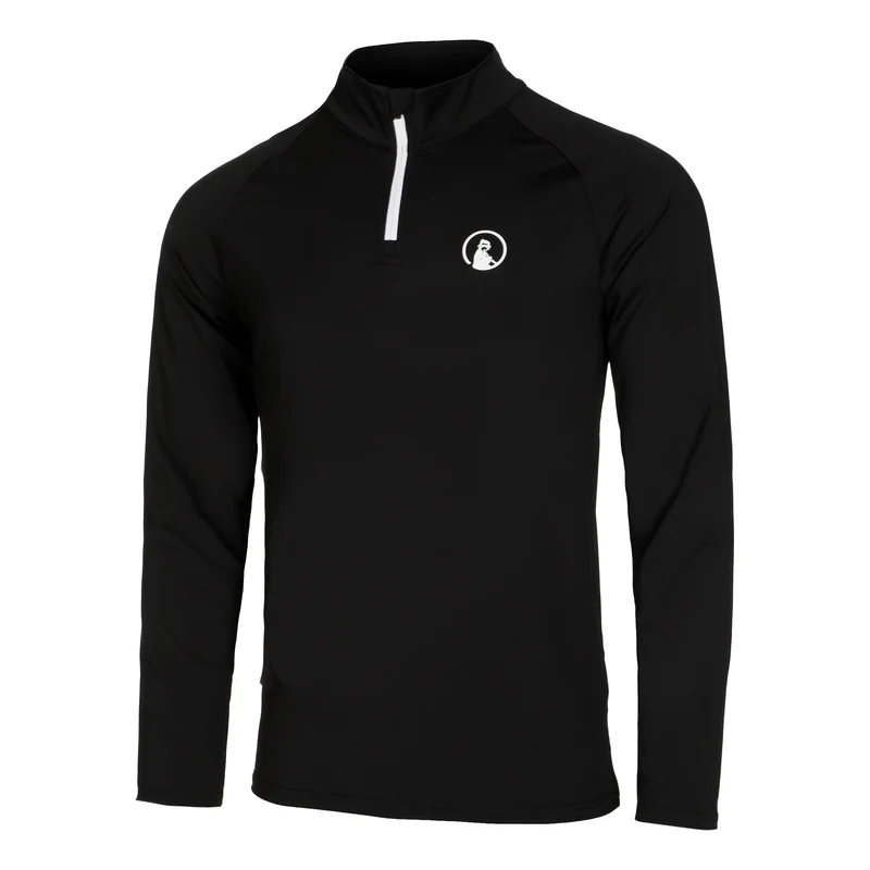 Big Serve 1/4 Zip Longsleeve Herren-Schwarz,Weiß