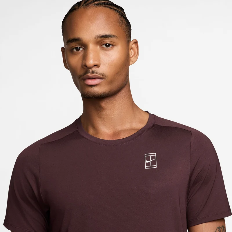 Sinner Court Dri-FIT Advantage T-Shirt Herren - dunkelrot, weiß