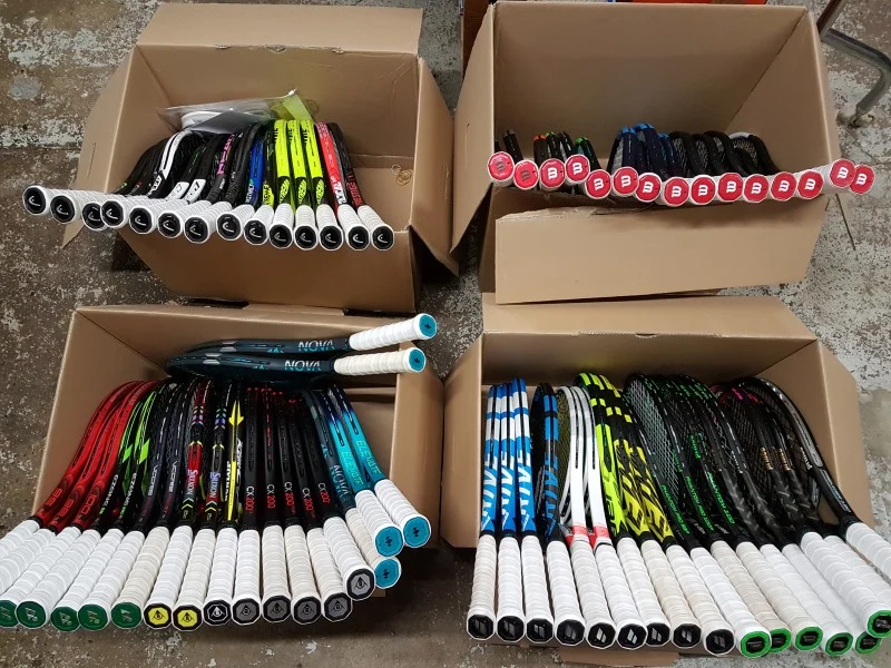 Testen tennisrackets
