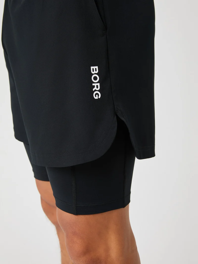 Bjorn Borg Borg 2 In 1 Shorts (Mens) - Black Beauty