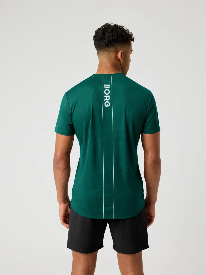 Bjorn Borg Ace Light T-Shirt (Mens) - Posy Green