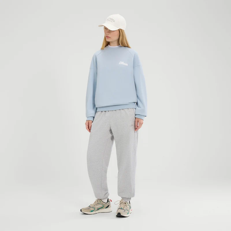 Lo Sbuffo Sweatshirt Damen-Hellblau,Weiß