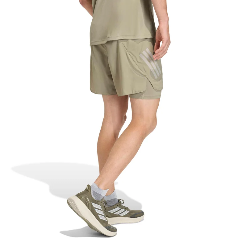 adi365 2in1 Laufshorts Herren-khaki
