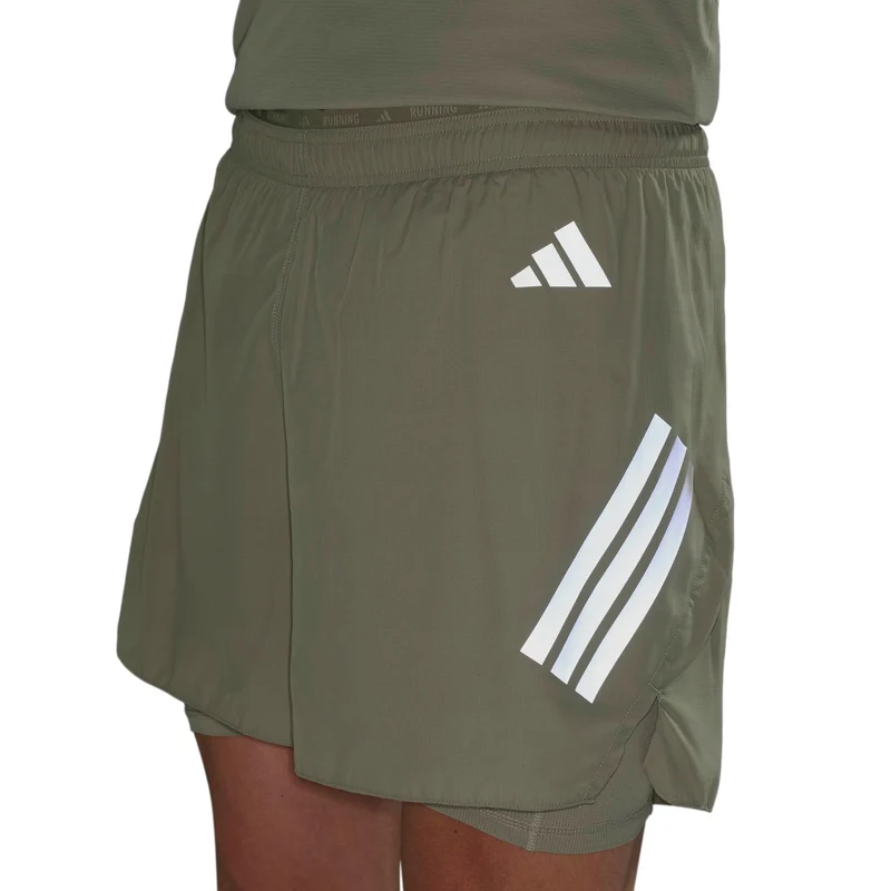 adi365 2in1 Laufshorts Herren-khaki