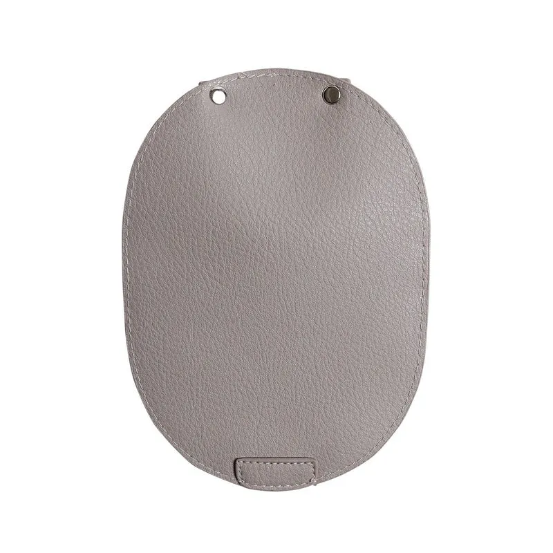 Taschenklappe für Metallverschluss - Beige/Silver