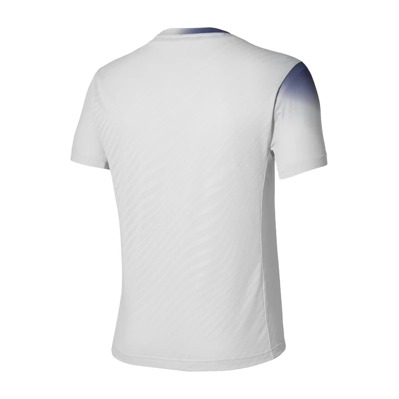 Graphic T-Shirt Herren - hellgrau, koralle