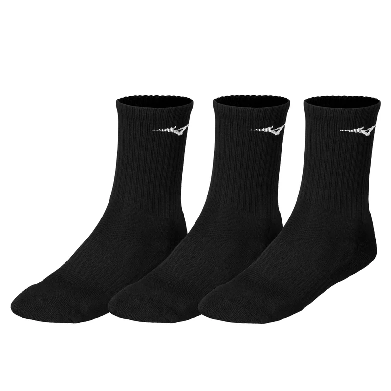Mizuno Sokken Trainings Unisex Zwart 3P