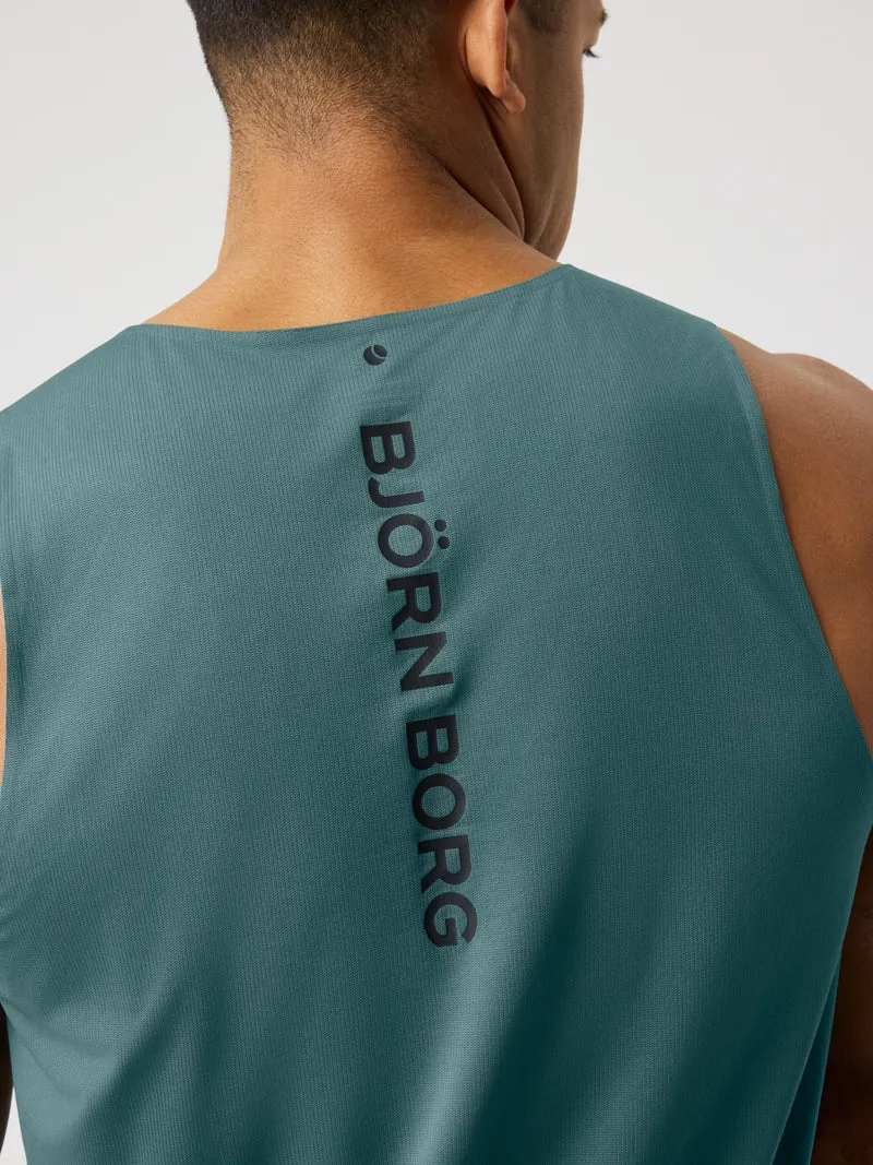 Bjorn Borg Borg Feather Tank (Mens) - Balsam Green