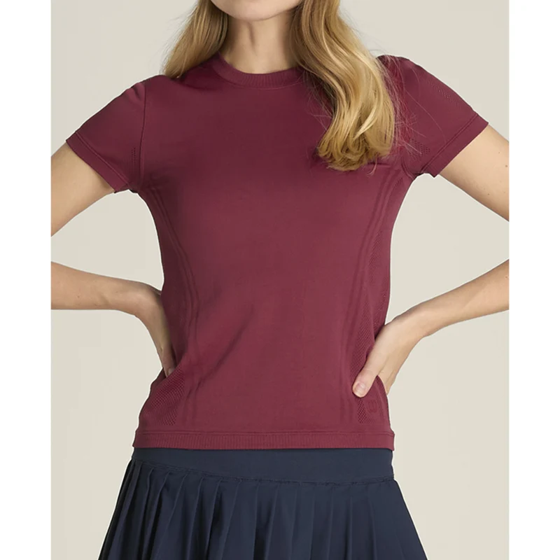 Wilson Pro Seamless Tee (Ladies) - Cranberry