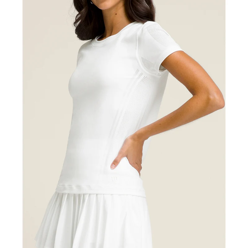 Wilson Pro Seamless Tee (Ladies) - Bright White