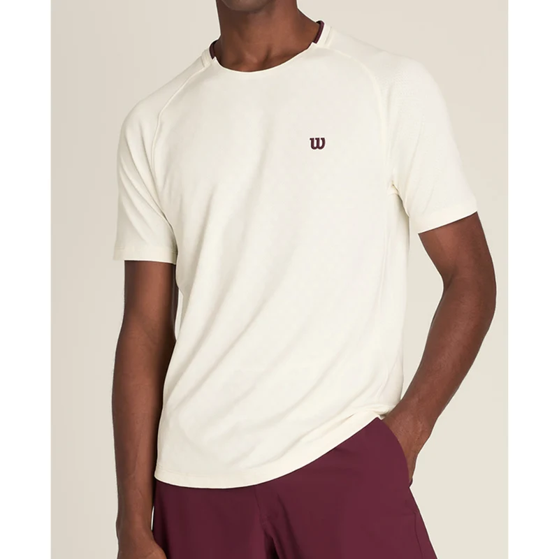 Wilson Serve Out Tee (Mens) - Sandrift