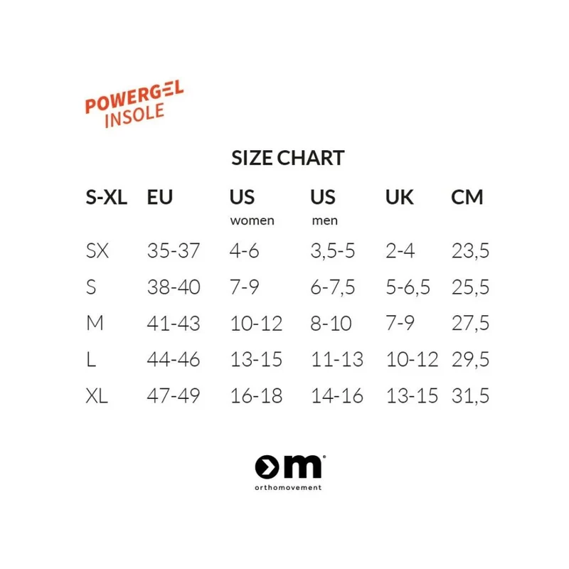 Ortho Movement Powergel Insoles