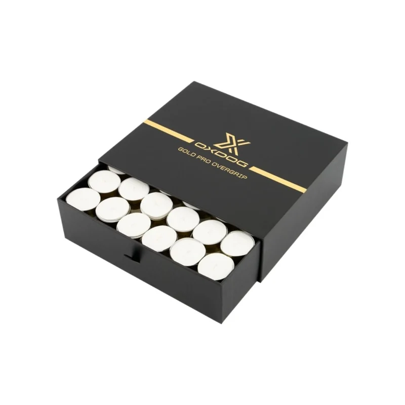 Oxdog Gold Pro Overgrips (60-Pack, White)