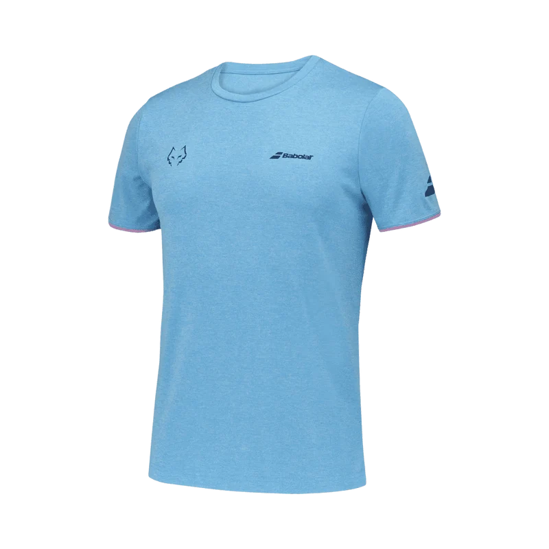 Babolat Crew Neck Tee Lebron Cyan Blau