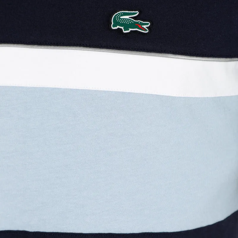Colorblock T-Shirt Herren - dunkelblau, weiß