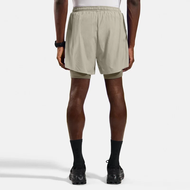 Zeroweight 5in 2in1 Laufshorts Herren-grau, oliv