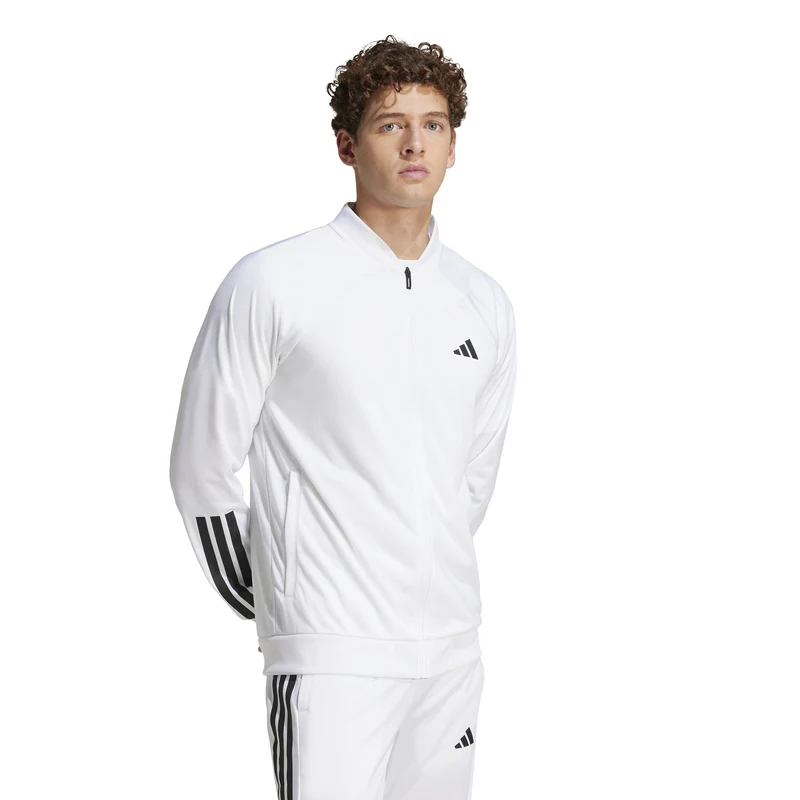 3Stripes Knit Trainingsjacke Herren - weiß, schwarz