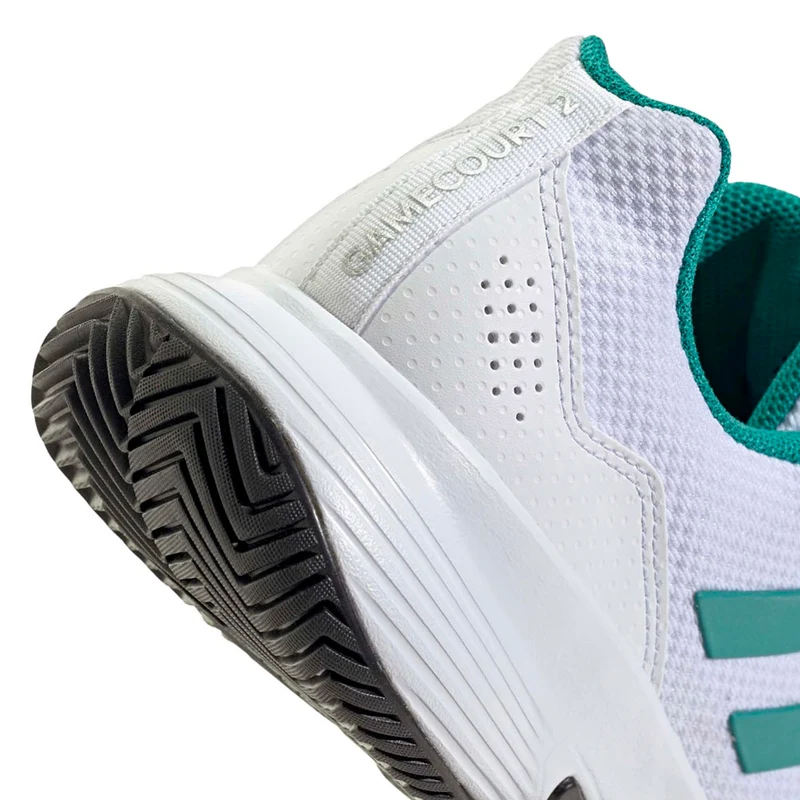 ADIDAS GAMECOURT 2 M Clay White/Green FW25 (Zapatillas)