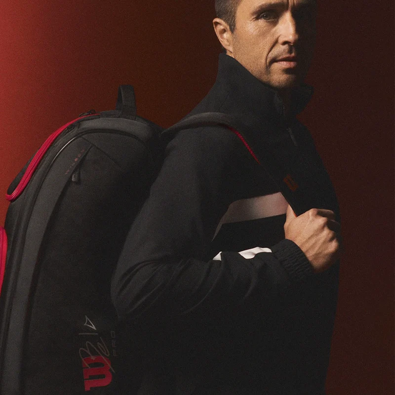 WILSON BELA V3 SUPER TOUR Padel Black/Red 2025 FERNANDO BELASTEGUIN (Paletero)