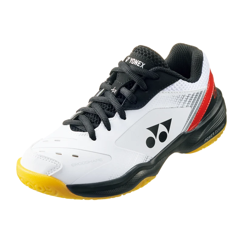 Yonex Power Cushion 65 Junior Badminton Shoes (White/Red)