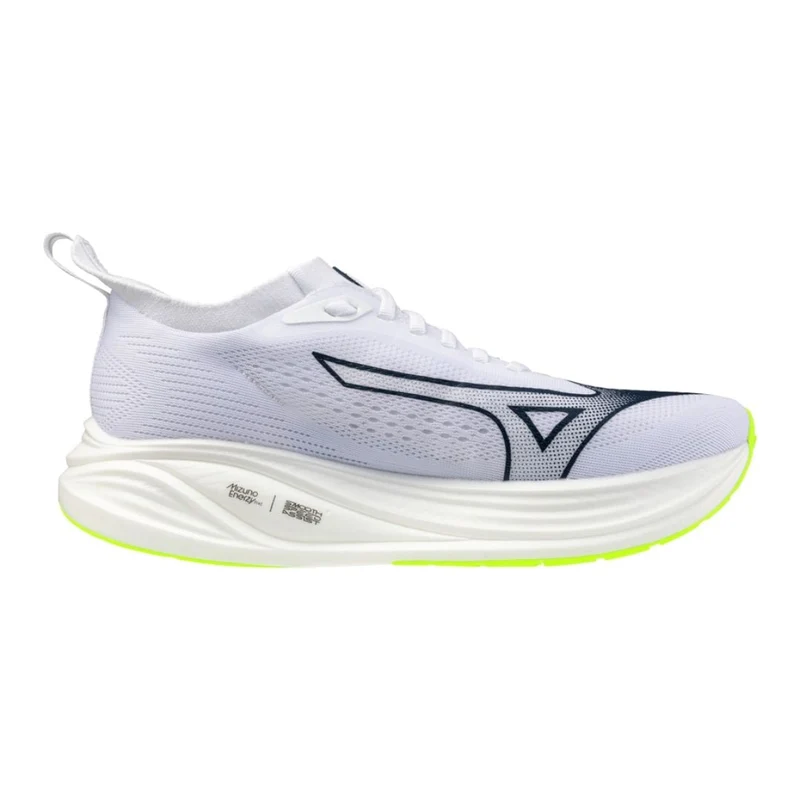 Mizuno Neo Zen Men Running Shoes (White/Estate Blue/Lightning Yellow)