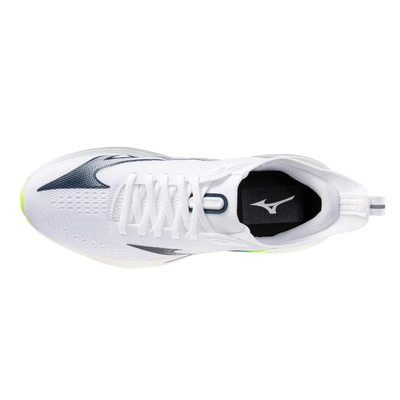 Mizuno Neo Zen Men Running Shoes (White/Estate Blue/Lightning Yellow)