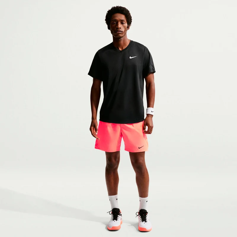 Court Victory Dri-Fit 7in Shorts Herren - koralle, schwarz