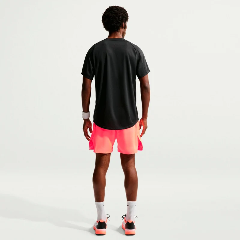 Court Victory Dri-Fit 7in Shorts Herren - koralle, schwarz