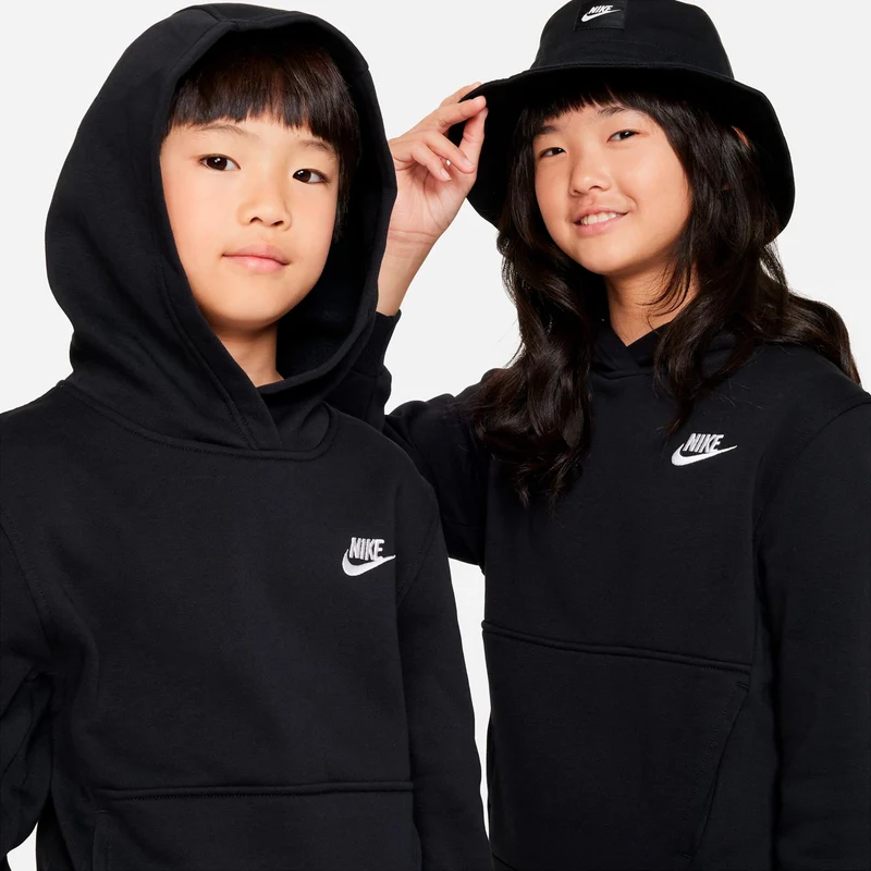 Club Fleece Hoody Kinder - schwarz