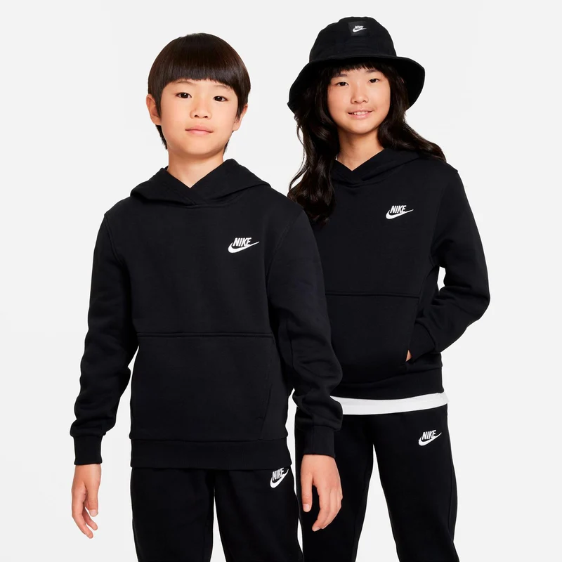 Club Fleece Hoody Kinder - schwarz