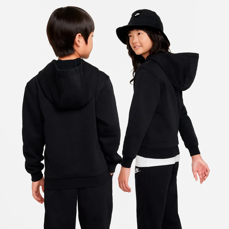 Club Fleece Hoody Kinder - schwarz