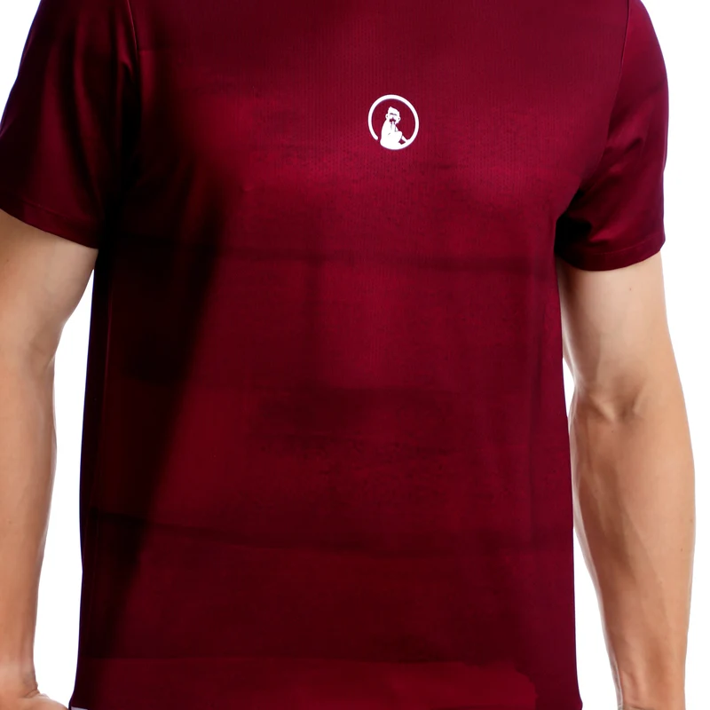 Create Receiver Wipe T-Shirt Herren-Weinrot,Weiß