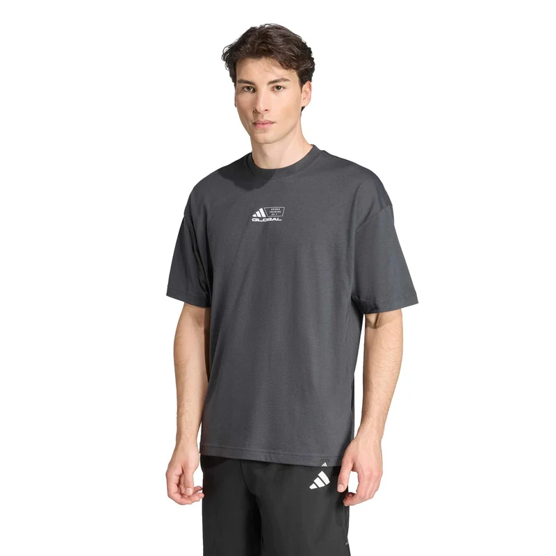 GFX Glob T-Shirt Herren-dunkelgrau