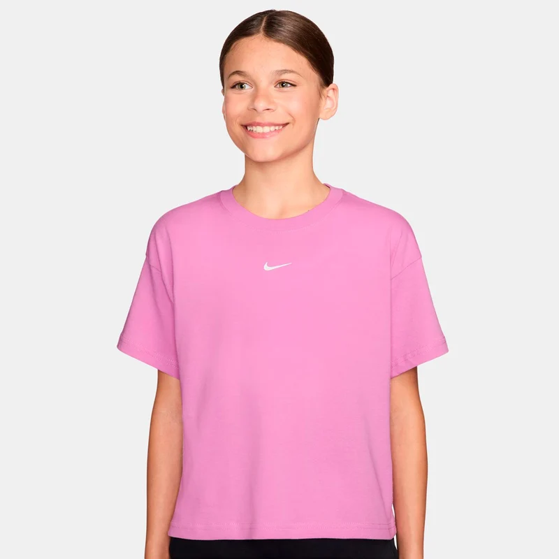 Boxy Essential T-Shirt Kinder-flieder