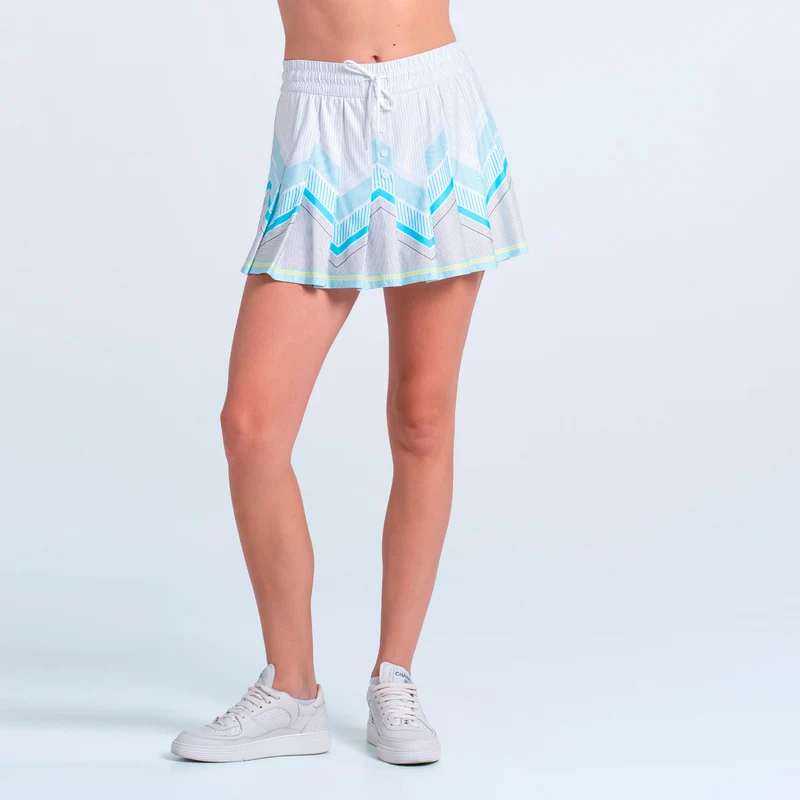 High Waist Lavish Lane Rock Damen - weiß, mehrfarbig