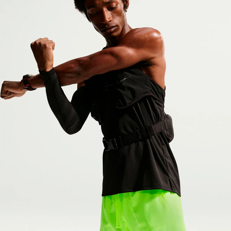 Stride 7in Laufshorts Herren - neongelb, silber