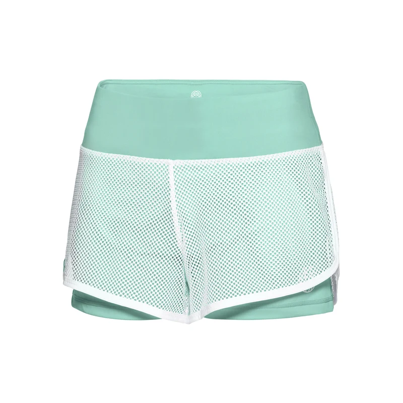 Efia Tech (2in1) Shorts Damen-Mint,Weiß