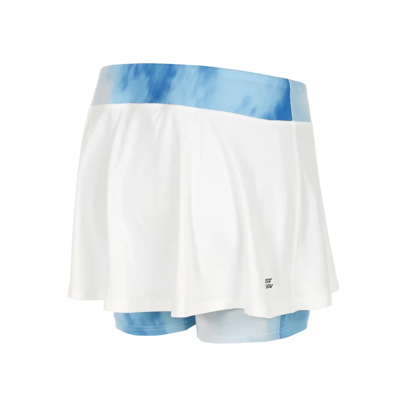 Watercolour Printed Wavy Rock Damen-Weiß,Blau