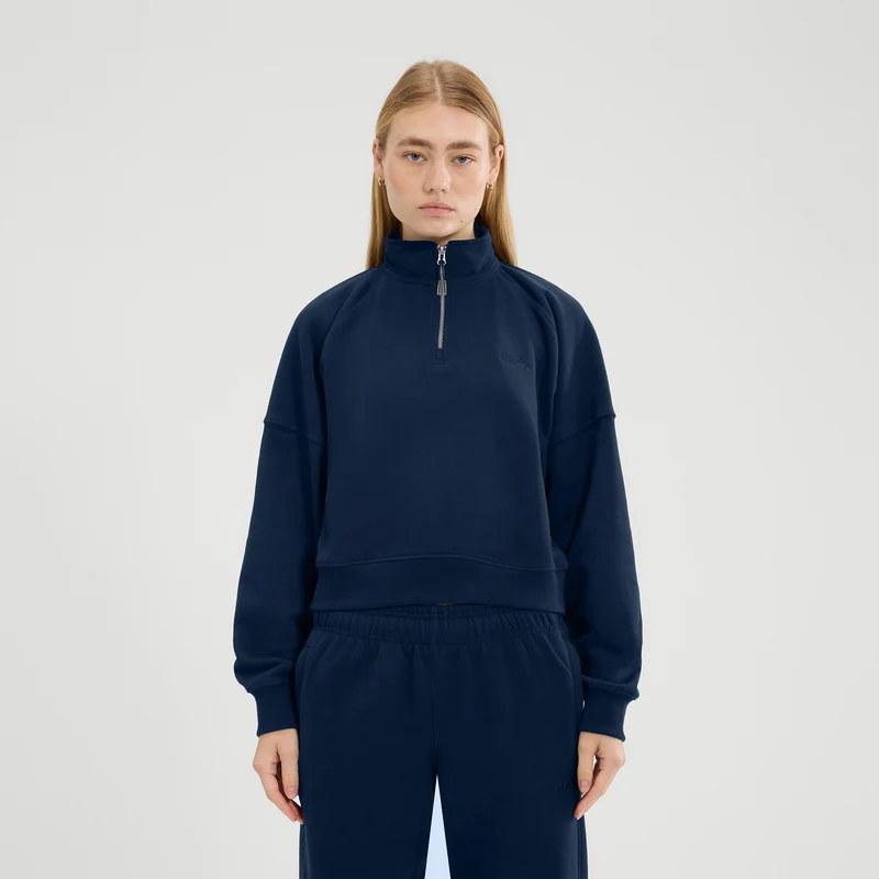Carrera 1/4 Zip Sweatshirt Damen - dunkelblau