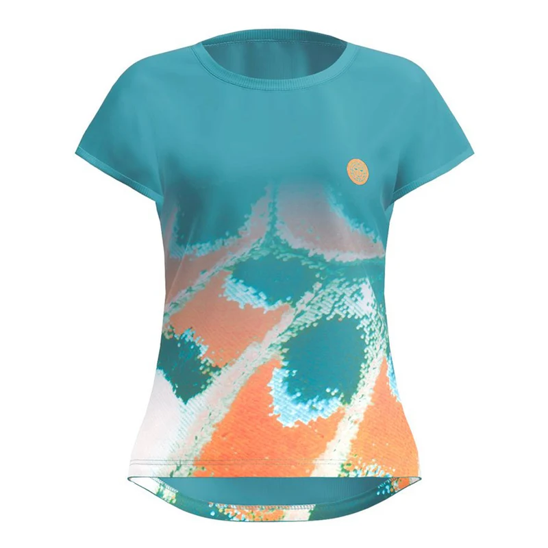 Melbourne 2025 T-Shirt Damen-Petrol,Orange