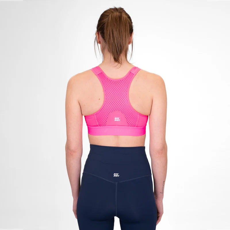 Crew High Support Sport-BH Damen-Pink