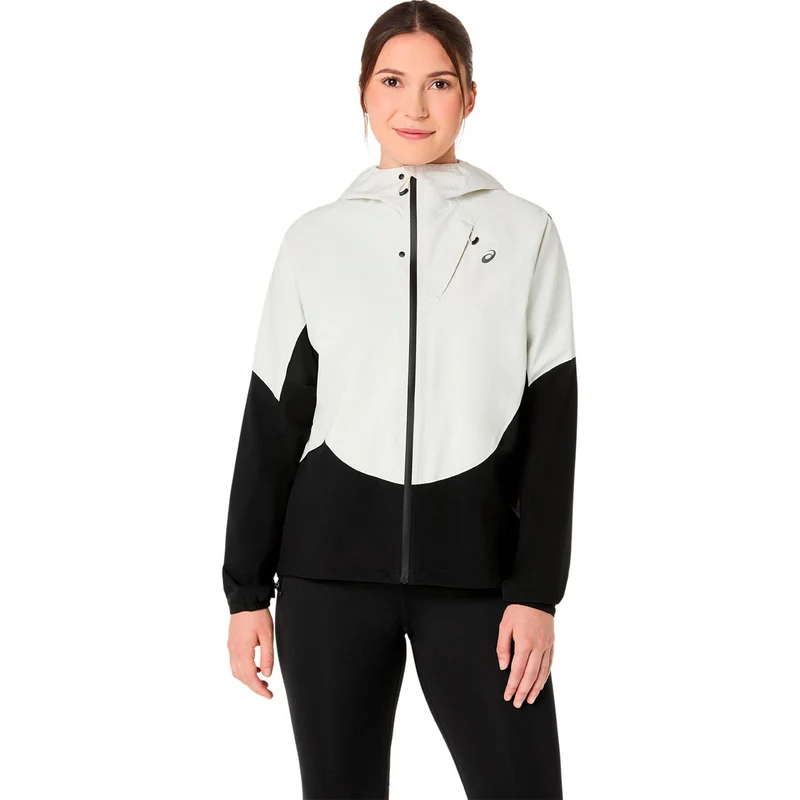 Metarun Waterproof Laufjacke Damen - schwarz, beige
