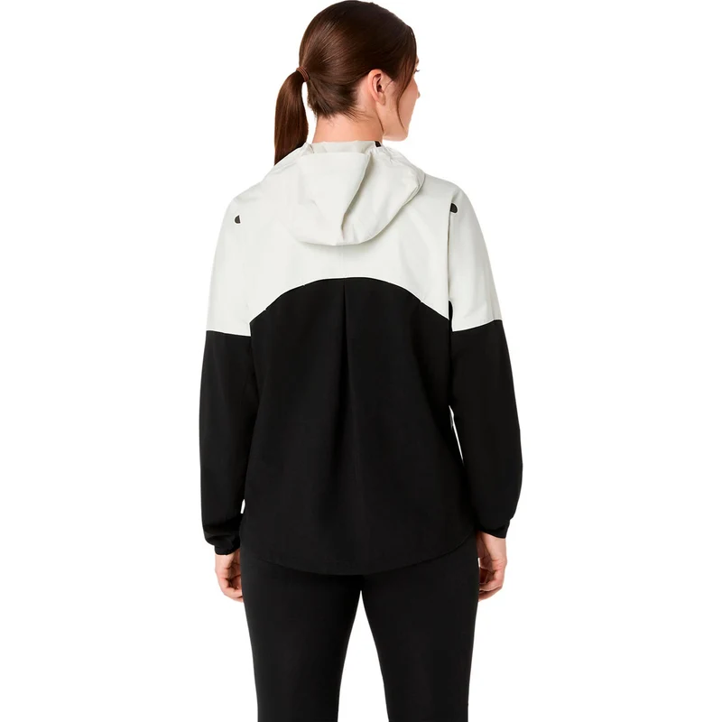Metarun Waterproof Laufjacke Damen - schwarz, beige