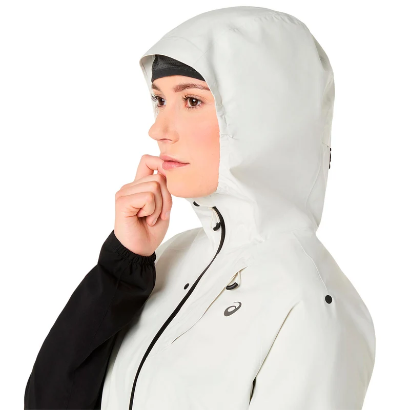 Metarun Waterproof Laufjacke Damen - schwarz, beige